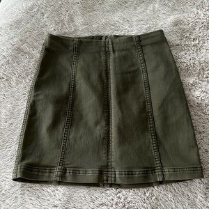 Green skirt